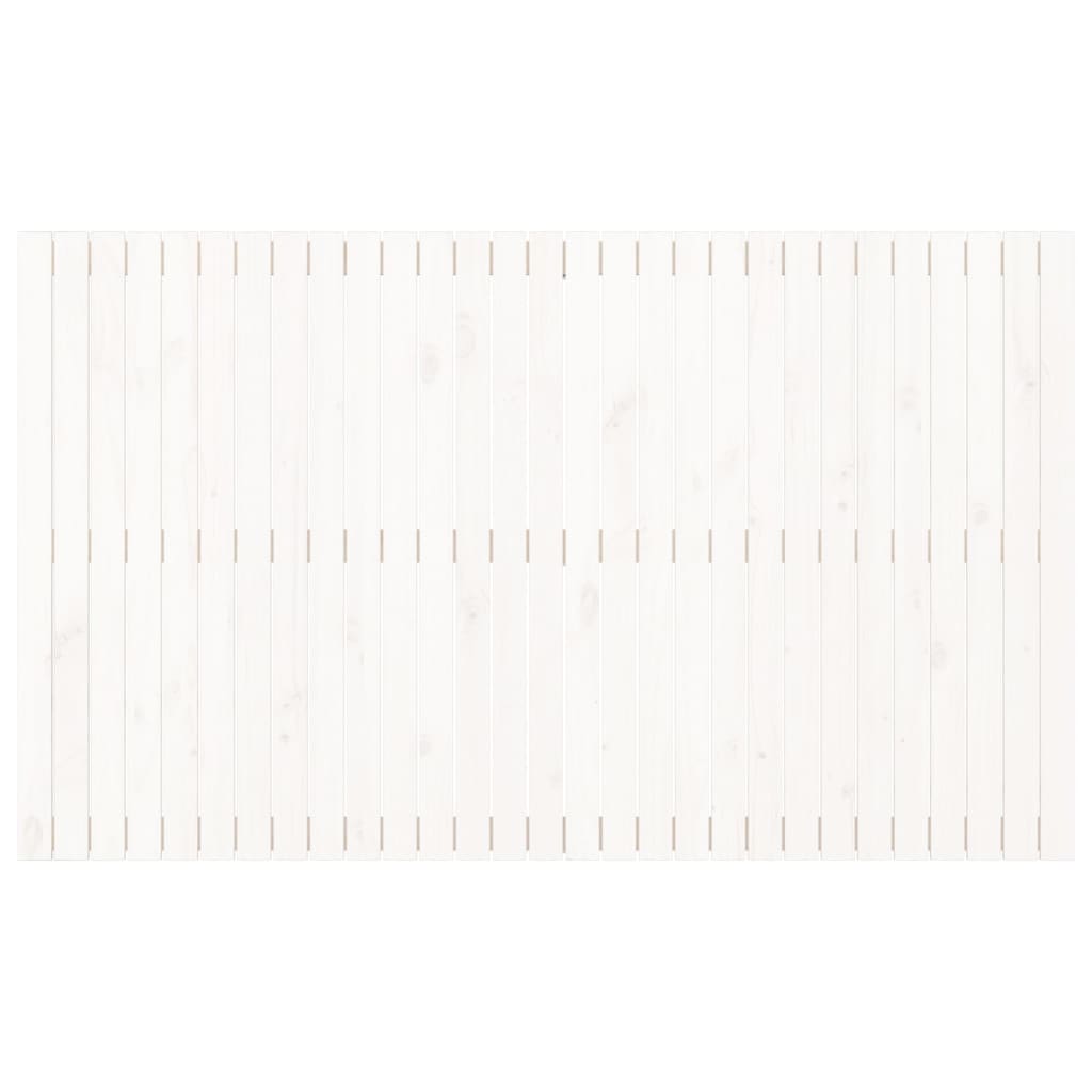 Solid Pine Wall Headboard, White, 185x3x110 cm