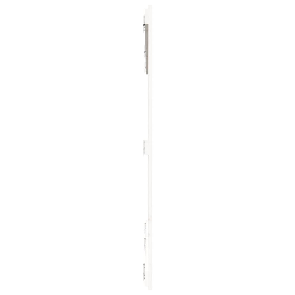 Solid Pine Wall Headboard, White, 185x3x110 cm