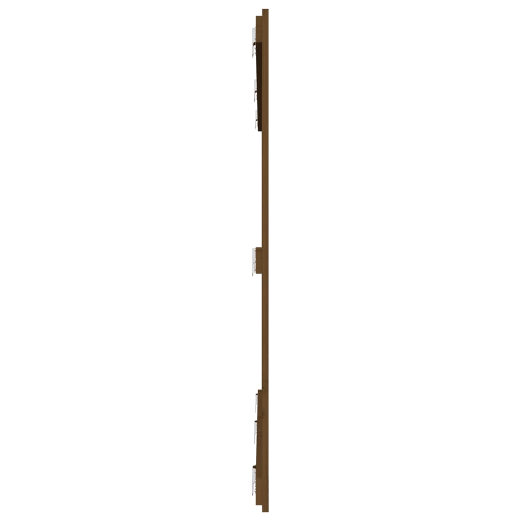 Solid Pine Wall Headboard, Honey Brown, 185x3x110 cm