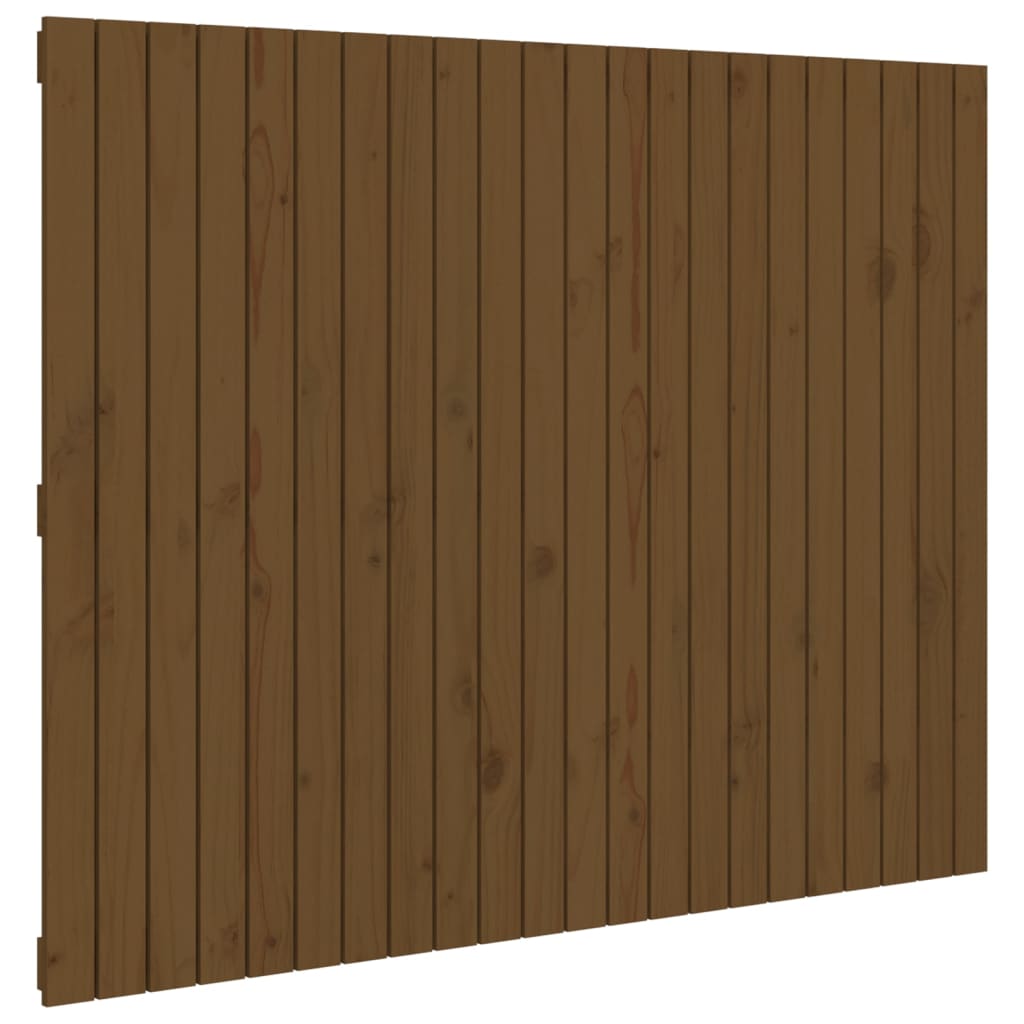 Solid Pine Wall Headboard, Honey Brown 140x3x110 cm