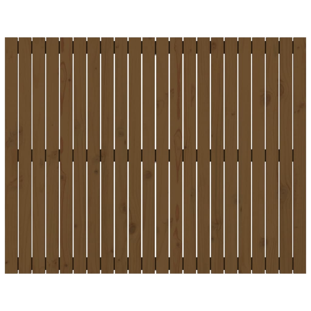 Solid Pine Wall Headboard, Honey Brown 140x3x110 cm