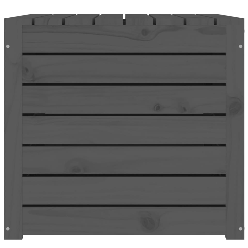 Solid Pine Garden Box Grey - 101x50.5x46.5 cm Durable Planter