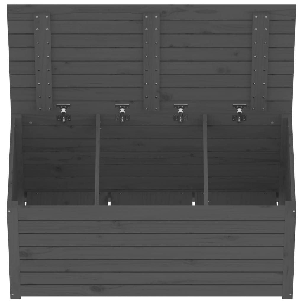 Solid Pine Garden Box Grey - 101x50.5x46.5 cm Durable Planter