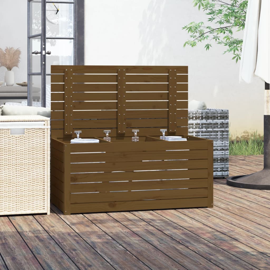 Solid Pine Honey Brown Garden Box 101x50.5x46.5 cm