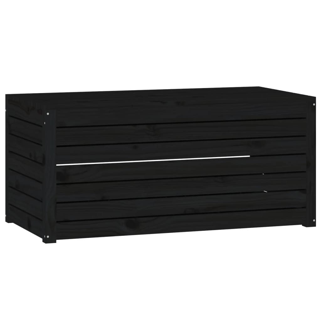 Solid Wood Pine Garden Box - Black 101x50.5x46.5 cm