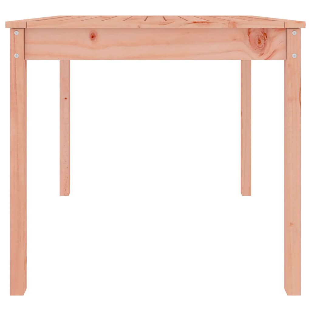 Solid Douglas Wood Garden Table - 82.5cm Square, Brown