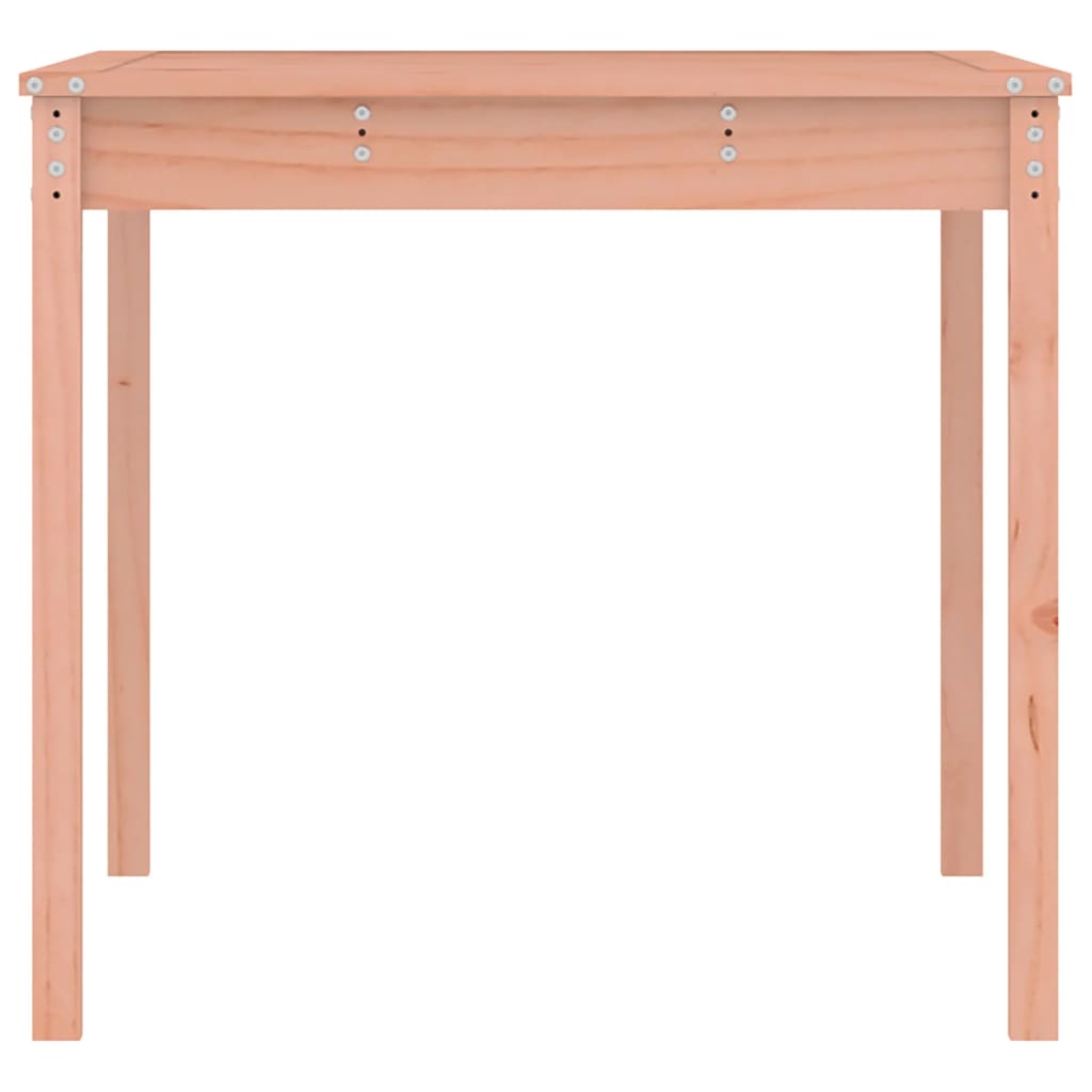 Solid Douglas Wood Garden Table - 121x82.5x76cm, Natural Finish