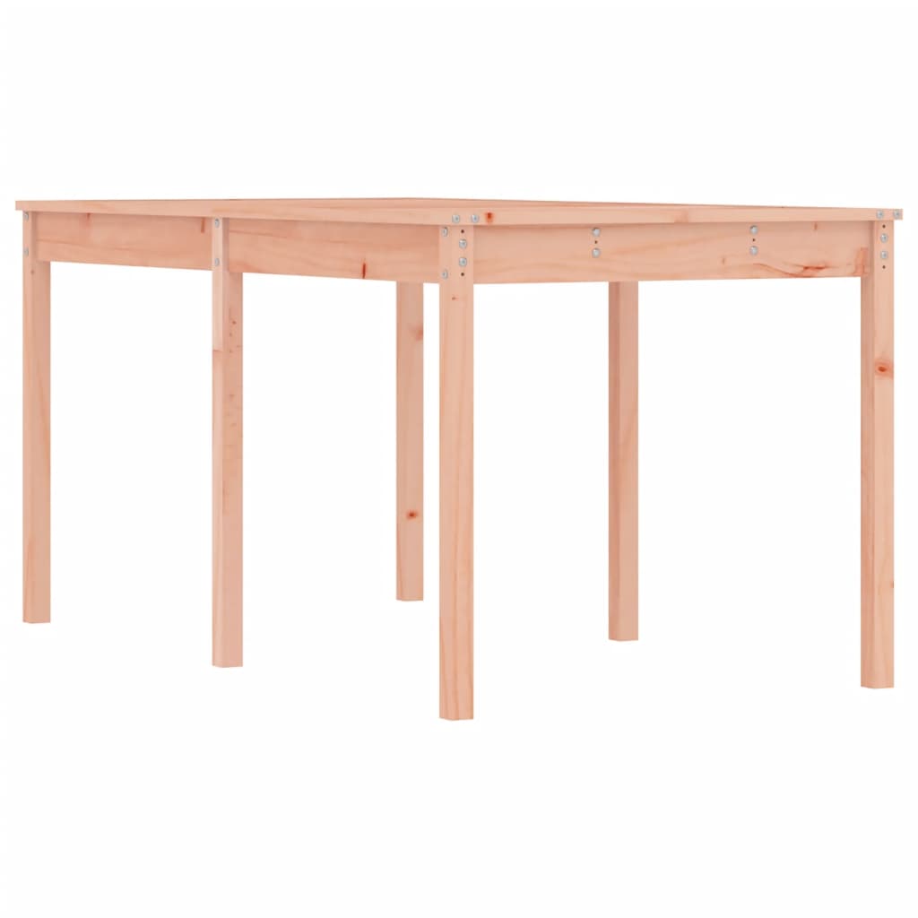 Solid Douglas Wood Garden Table, 159.5x82.5x76 cm - Natural Finish