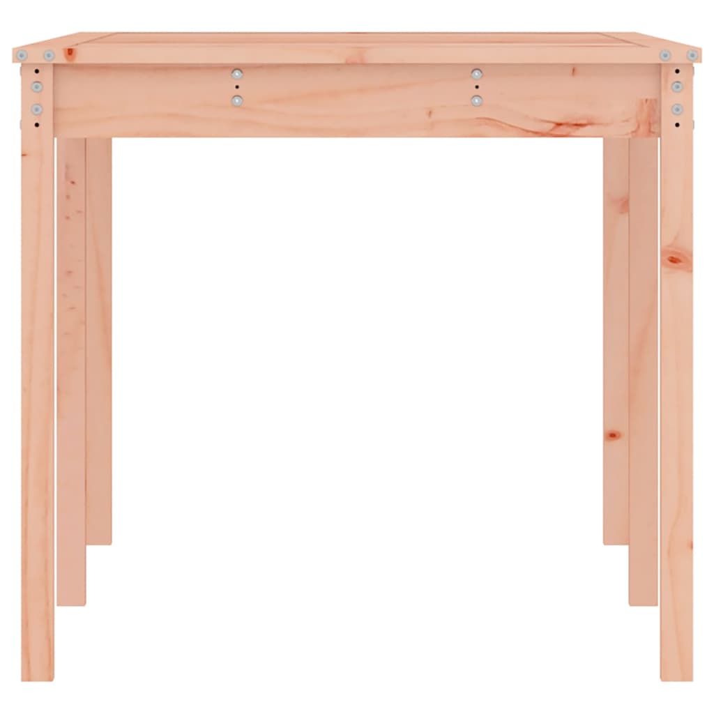 Solid Douglas Wood Garden Table, 159.5x82.5x76 cm - Natural Finish