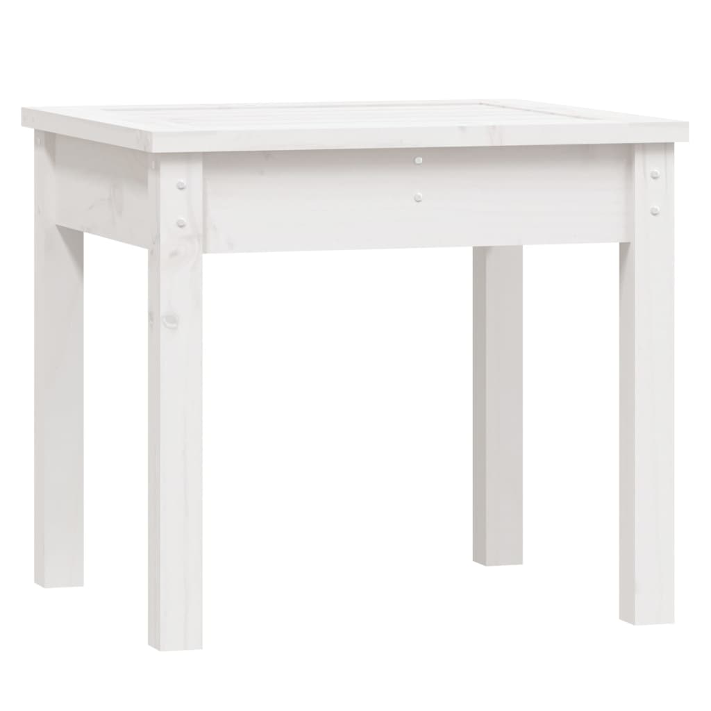 Solid Pine Garden Bench - White, 50x44x45 cm, Durable and Stylish