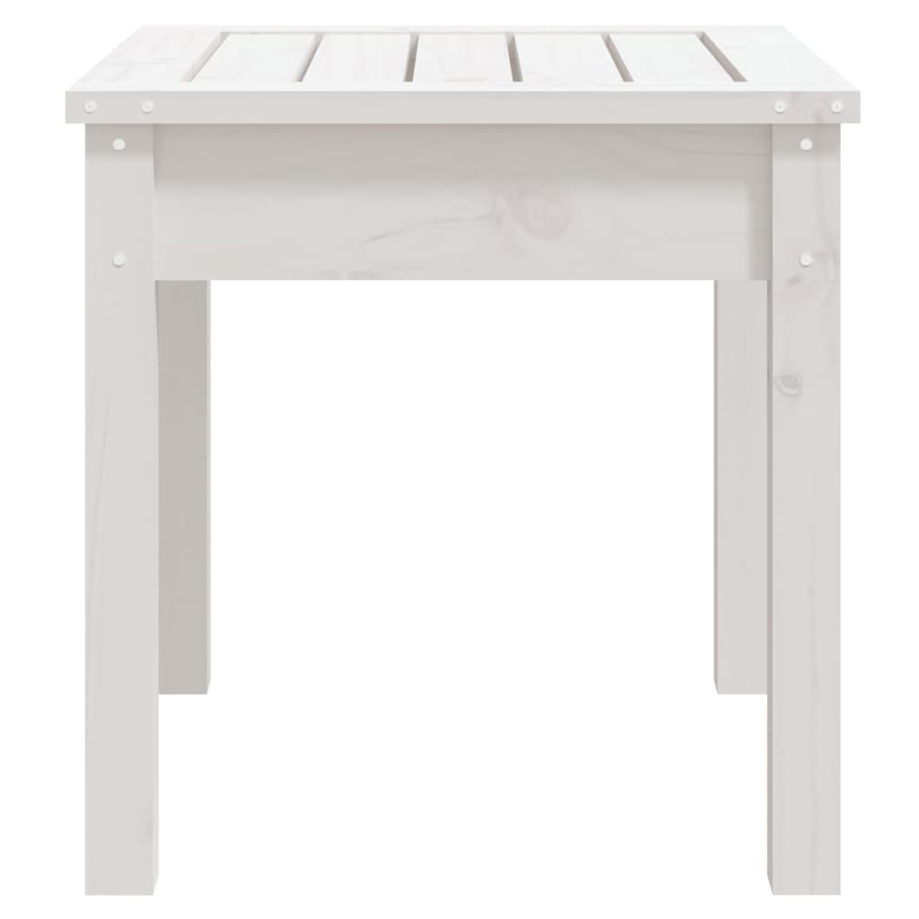 Solid Pine Garden Bench - White, 50x44x45 cm, Durable and Stylish