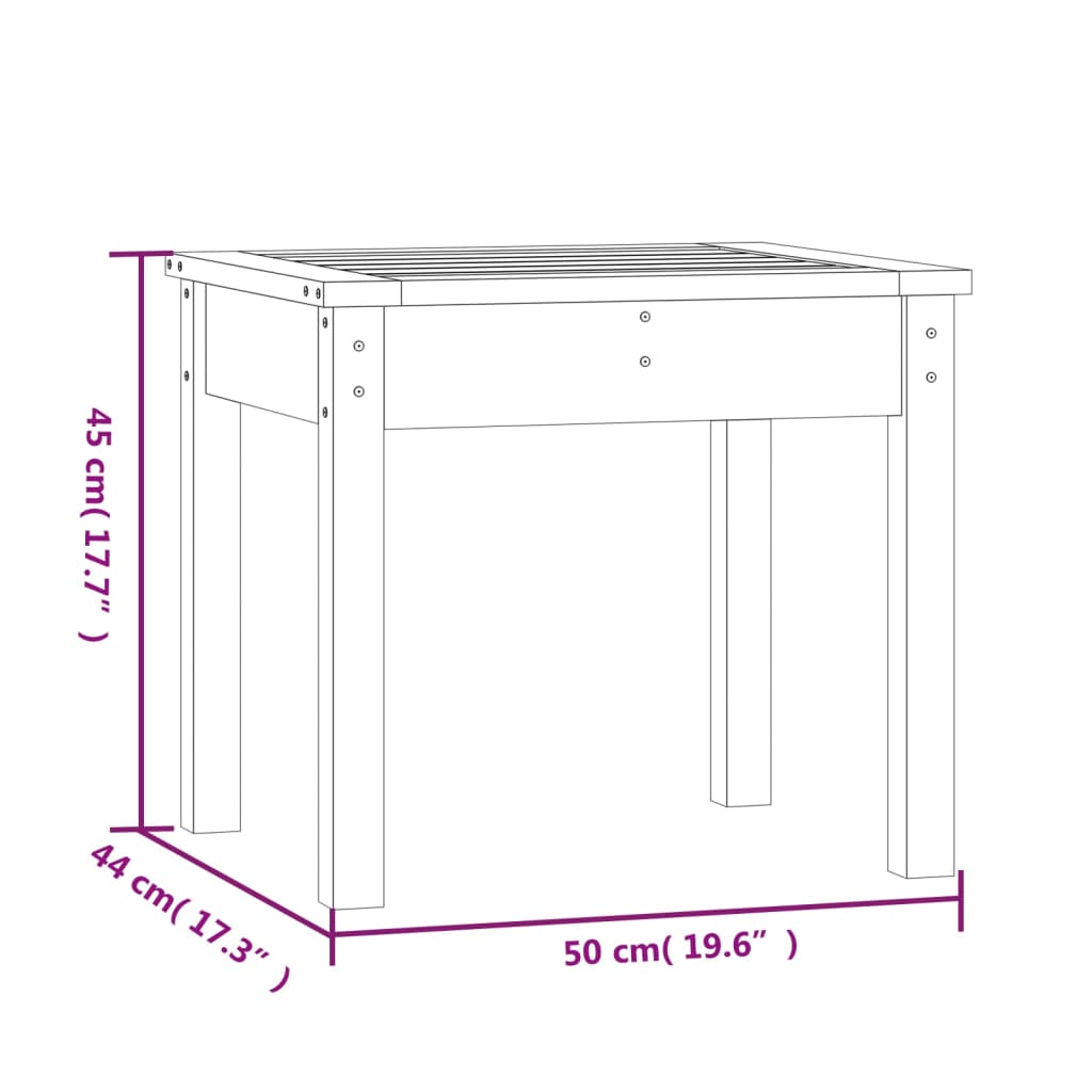Solid Wood Douglas Garden Bench 50x44x45 cm - Stylish & Durable