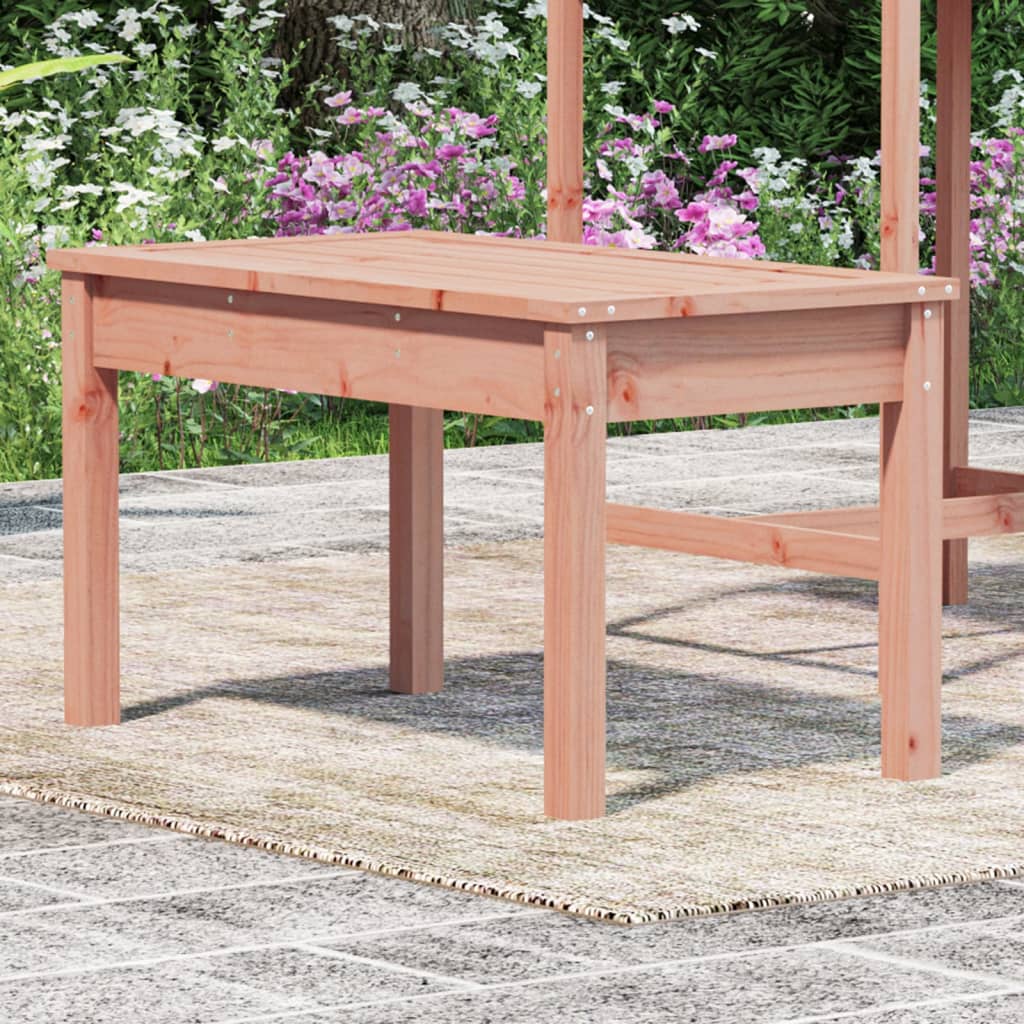 Solid Wood Douglas Garden Bench, 80x44x45 cm - Natural Finish