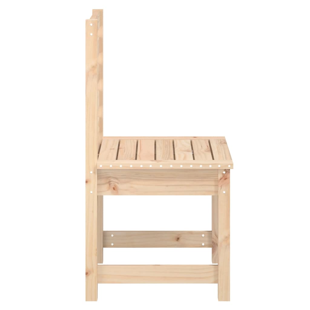 Solid Pine Garden Chairs Set of 2 - 50x48x91.5 cm