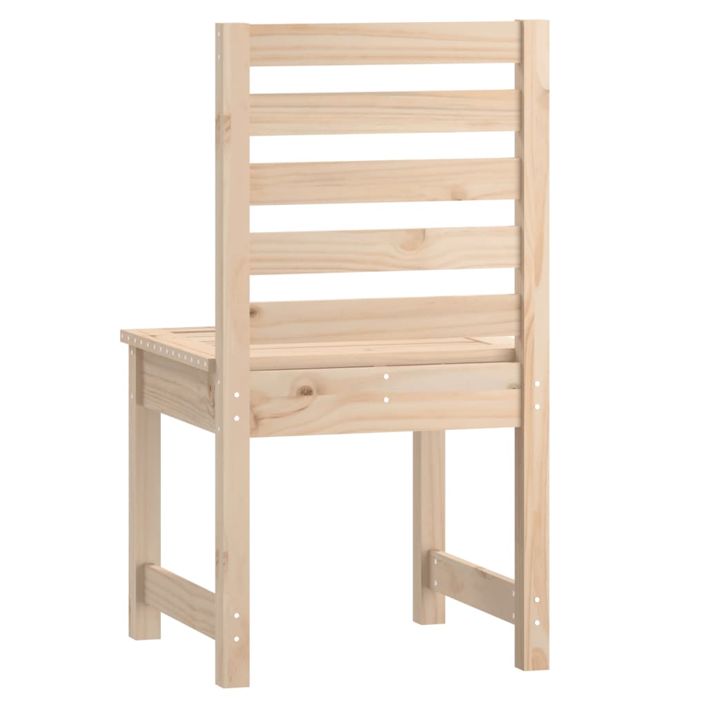 Solid Pine Garden Chairs Set of 2 - 50x48x91.5 cm