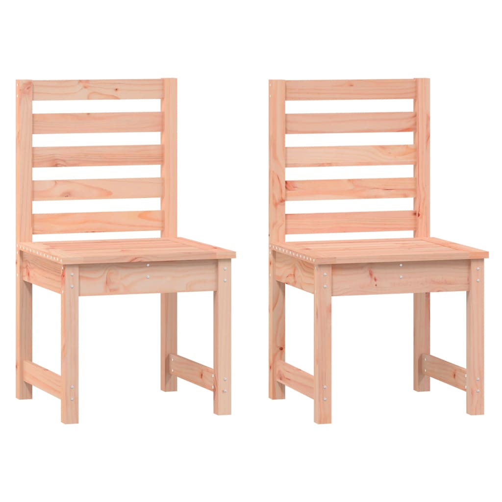 Solid Wood Douglas Garden Chairs, Set of 2 (50x48x91.5 cm)