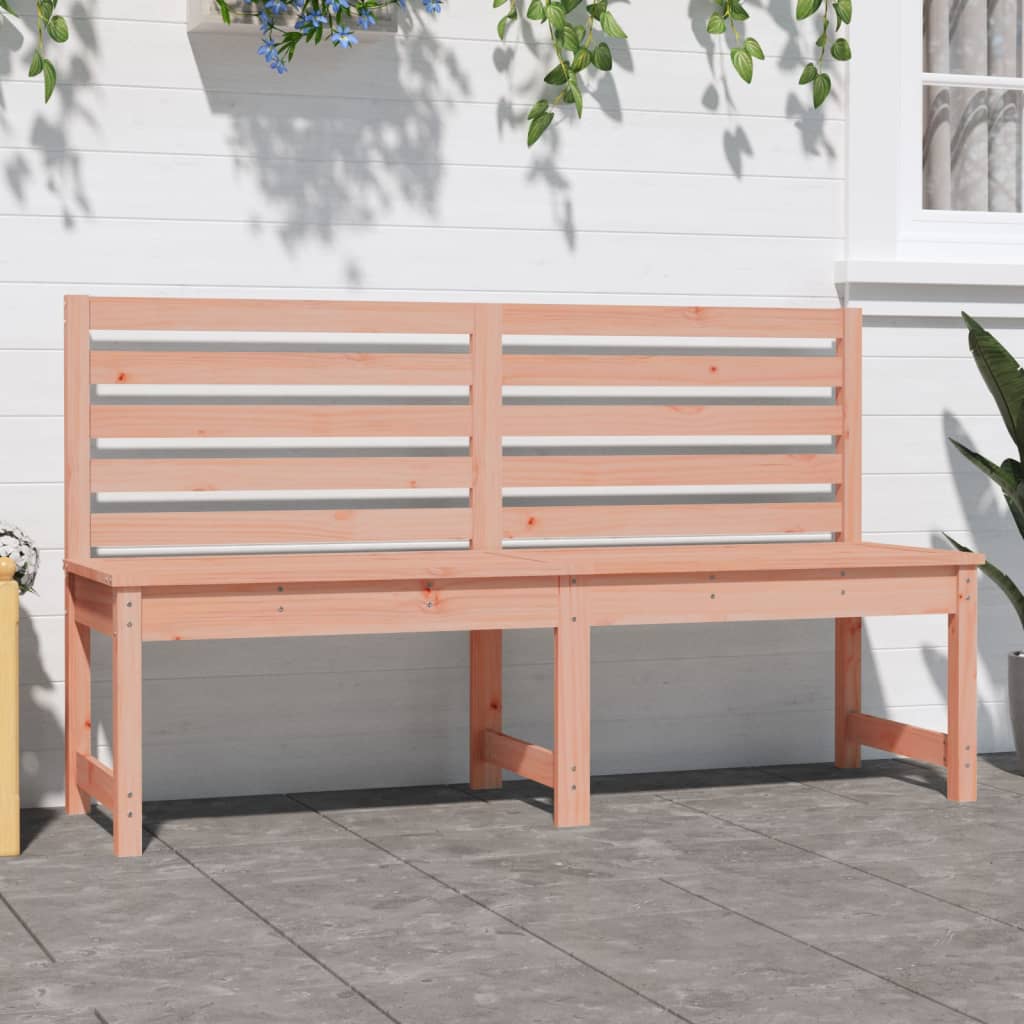 Solid Wood Douglas Garden Bench - 157.5 cm Weather-Resistant Design
