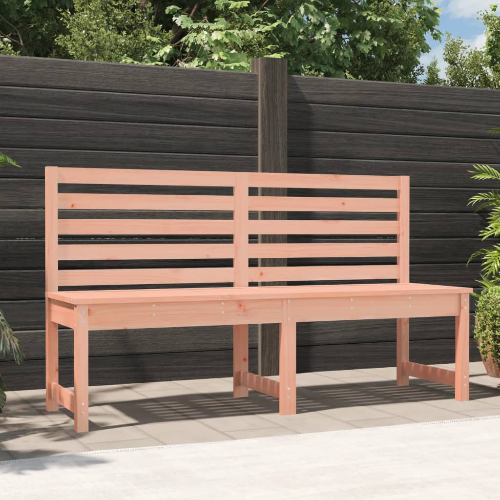 Solid Wood Douglas Garden Bench - 157.5 cm Weather-Resistant Design
