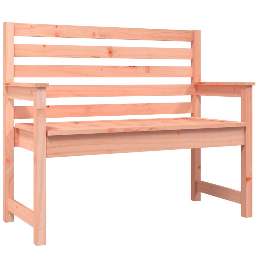 Solid Wood Douglas Garden Bench - 109x48x91.5 cm Sturdy Design