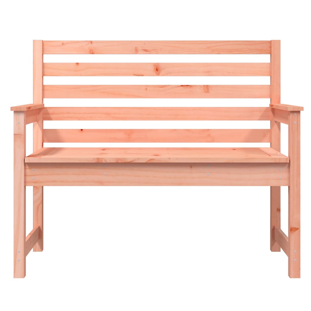 Solid Wood Douglas Garden Bench - 109x48x91.5 cm Sturdy Design