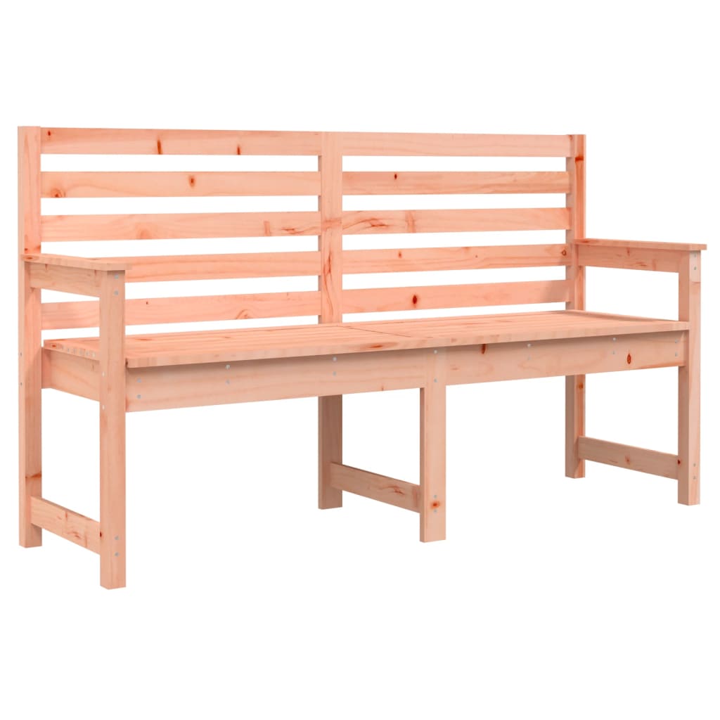 Solid Wood Douglas Garden Bench - 159.5x48x91.5 cm Outdoor Seating