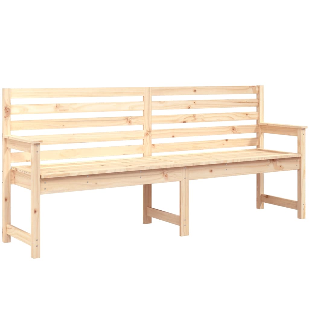 Solid Wood Pine Garden Bench, 203.5x48x91.5 cm - Durable and Stylish