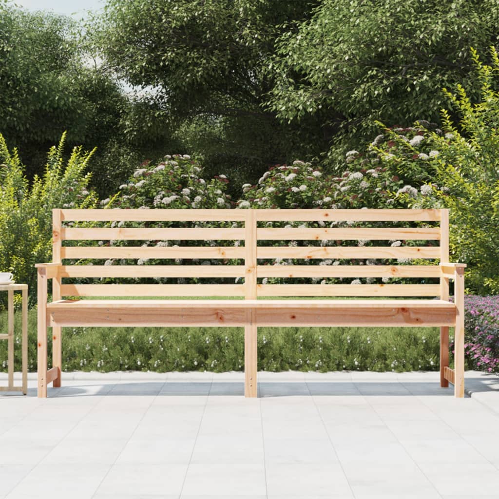 Solid Wood Pine Garden Bench, 203.5x48x91.5 cm - Durable and Stylish
