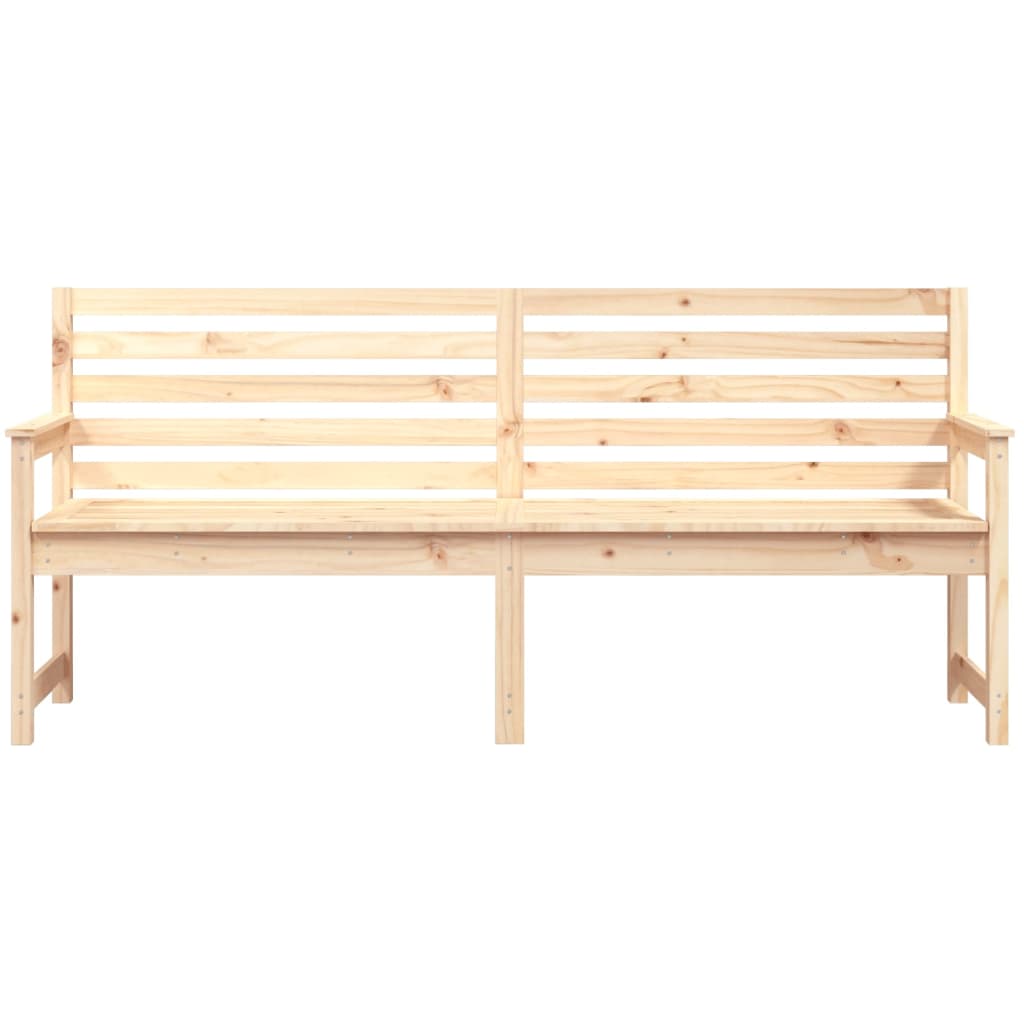 Solid Wood Pine Garden Bench, 203.5x48x91.5 cm - Durable and Stylish