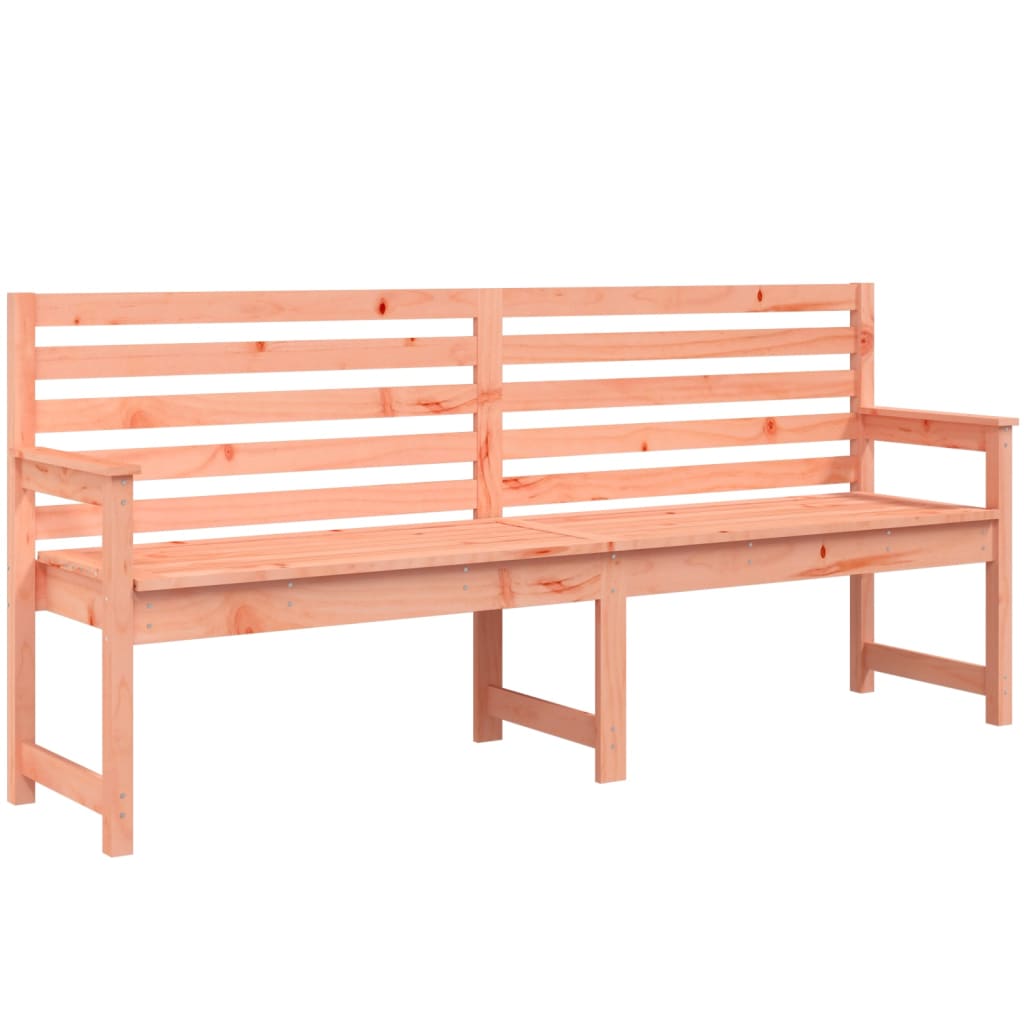 Solid Wood Douglas Garden Bench - 203.5x48x91.5 cm Outdoor Seating