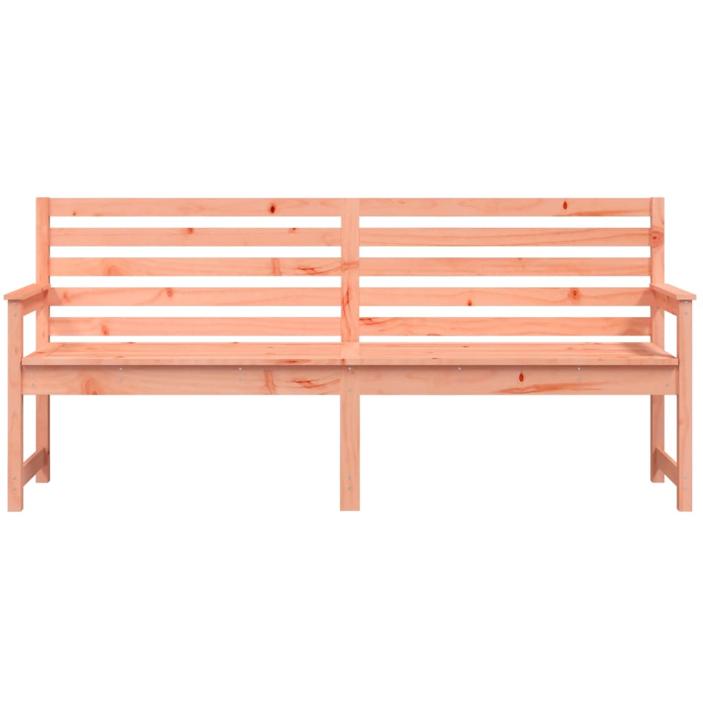 Solid Wood Douglas Garden Bench - 203.5x48x91.5 cm Outdoor Seating