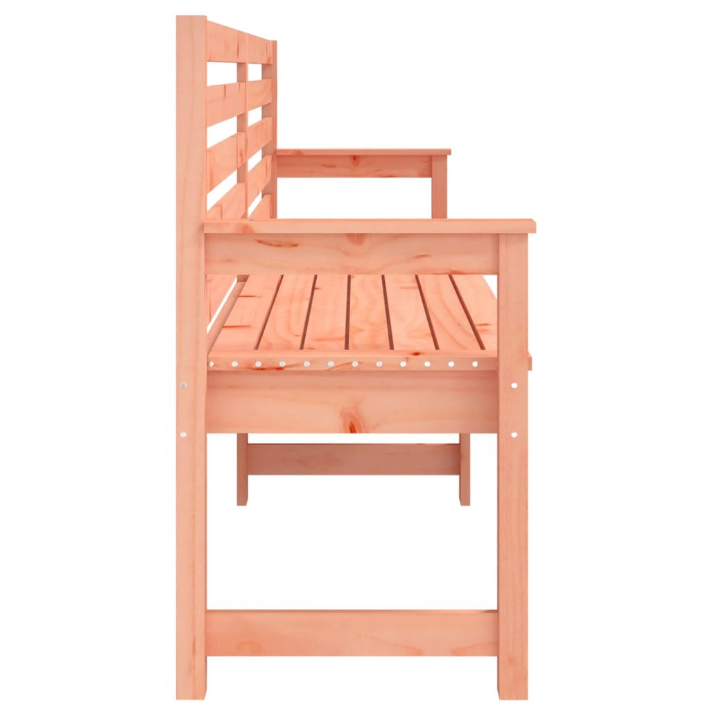 Solid Wood Douglas Garden Bench - 203.5x48x91.5 cm Outdoor Seating