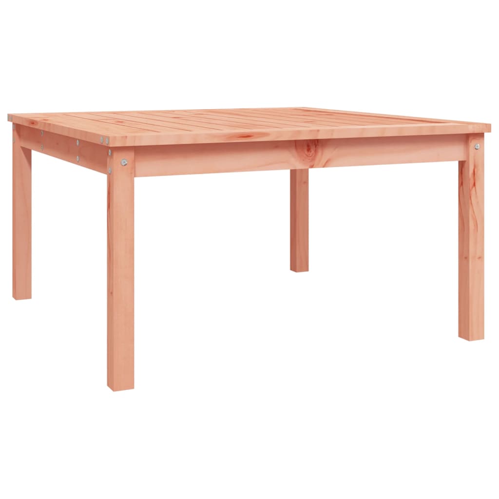 Solid Douglas Wood Garden Table - 82.5cm Square, Natural Finish