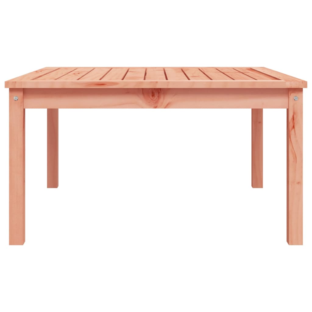 Solid Douglas Wood Garden Table - 82.5cm Square, Natural Finish