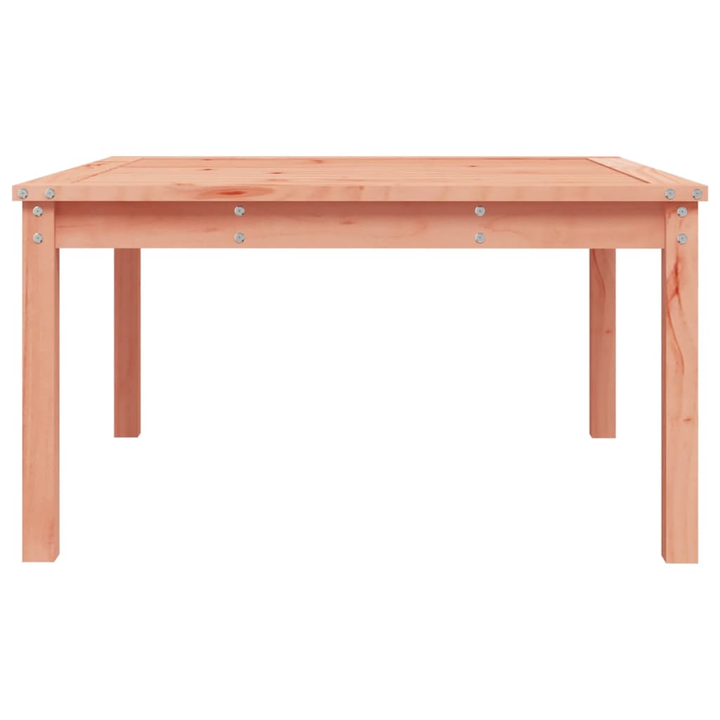 Solid Douglas Wood Garden Table - 82.5cm Square, Natural Finish