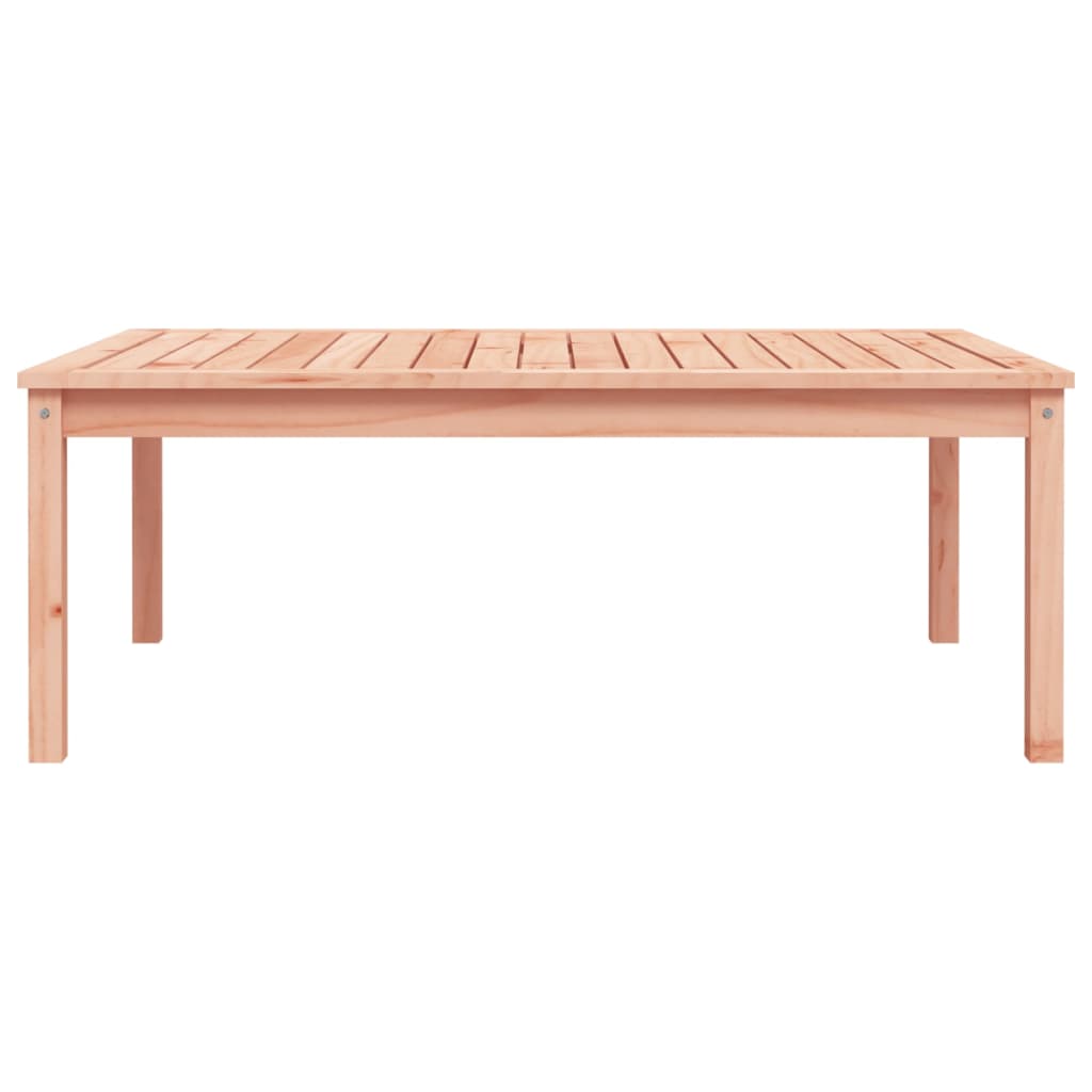 Solid Douglas Wood Garden Table - 121x82.5x45 cm - Natural Finish