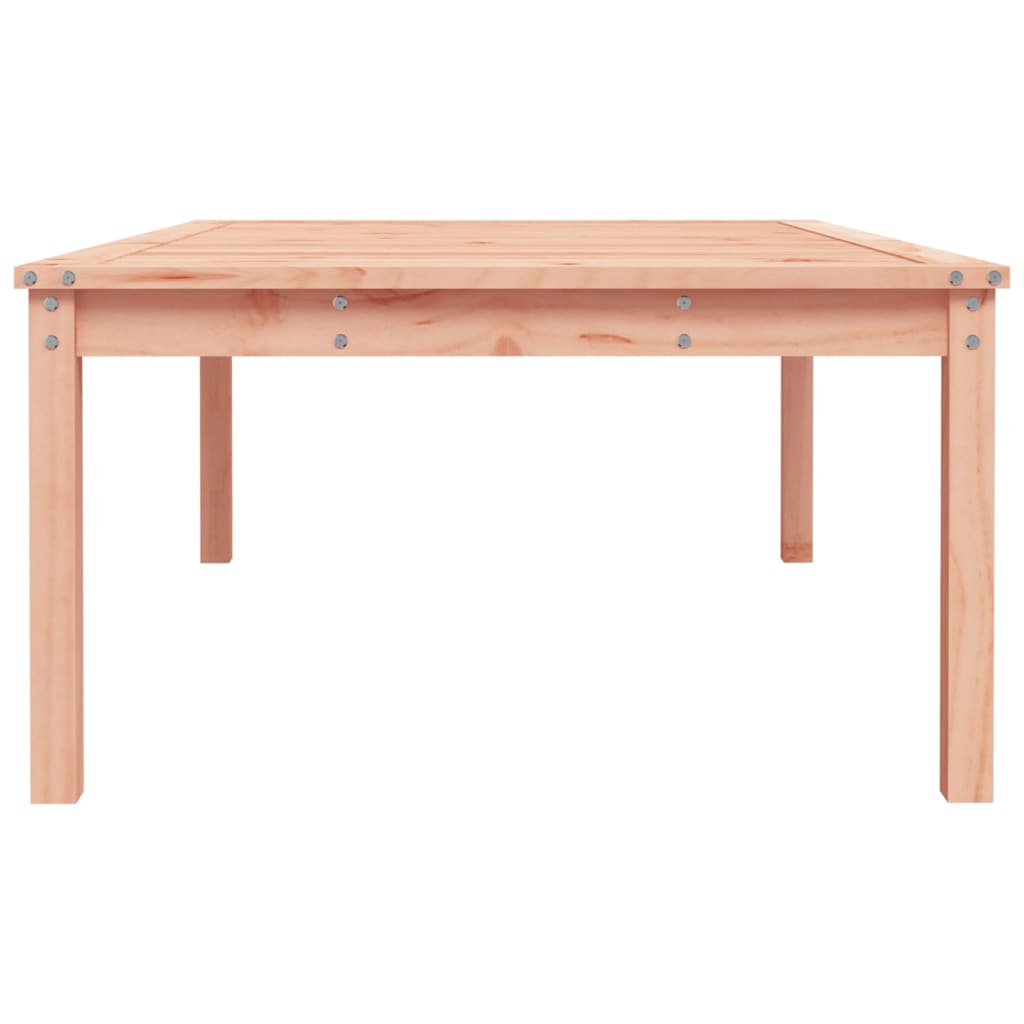 Solid Douglas Wood Garden Table - 121x82.5x45 cm - Natural Finish