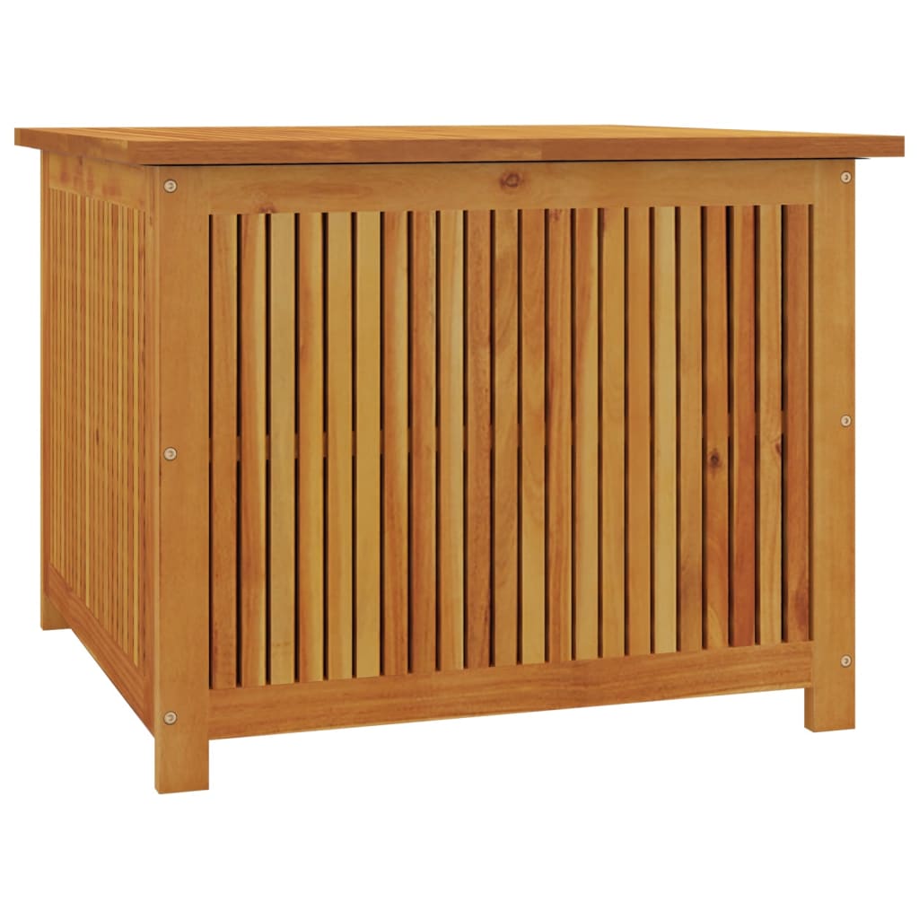 Solid Acacia Wood Garden Storage Box 75x75x58 cm