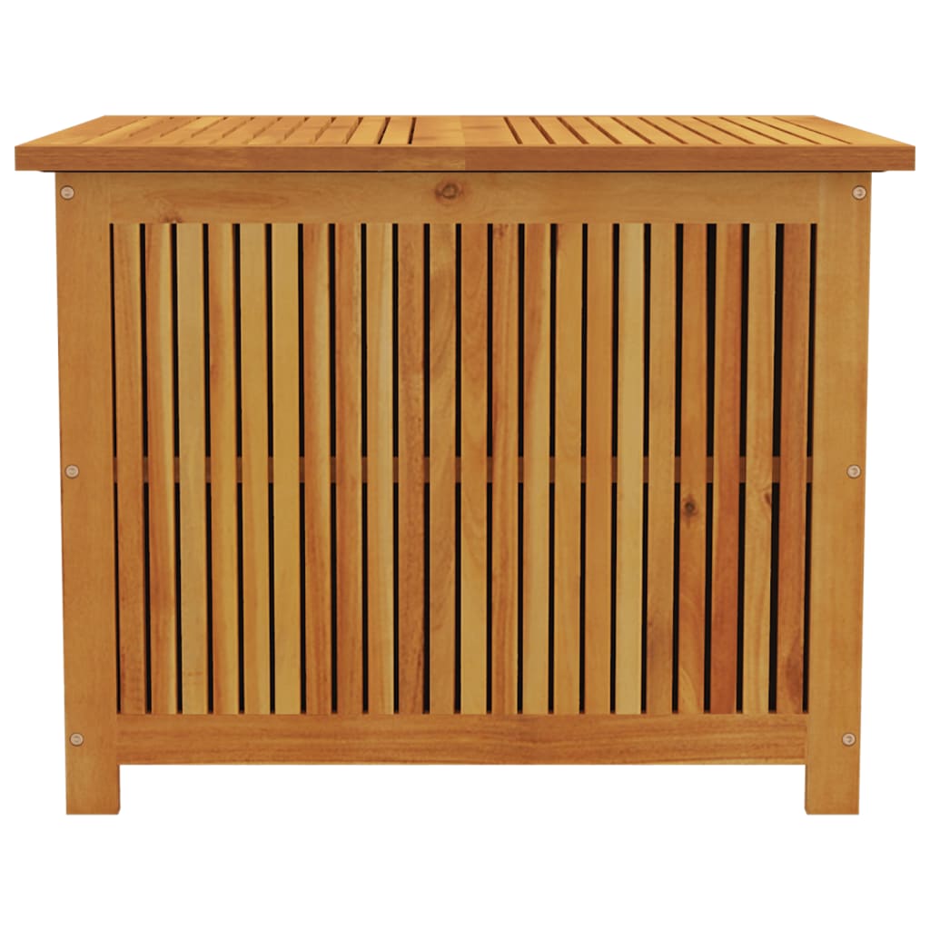 Solid Acacia Wood Garden Storage Box 75x75x58 cm