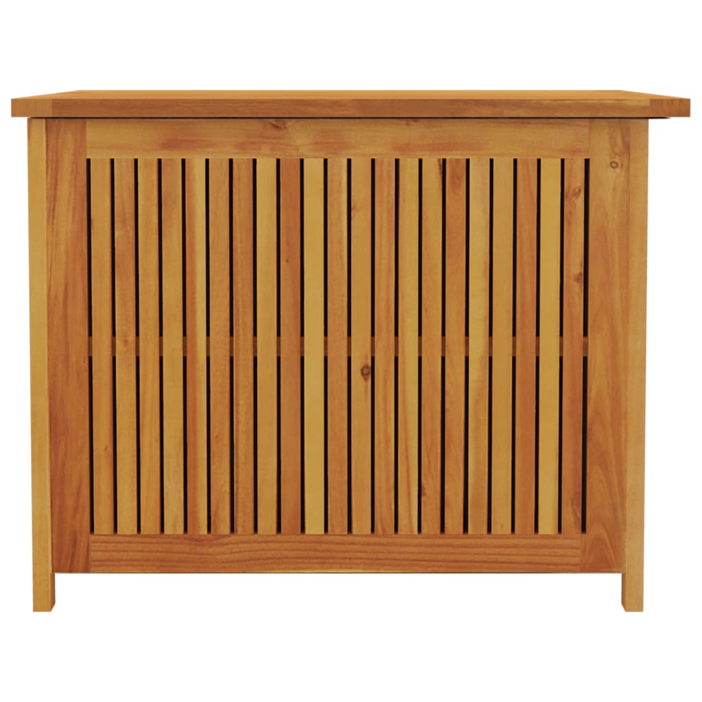 Solid Acacia Wood Garden Storage Box 75x75x58 cm