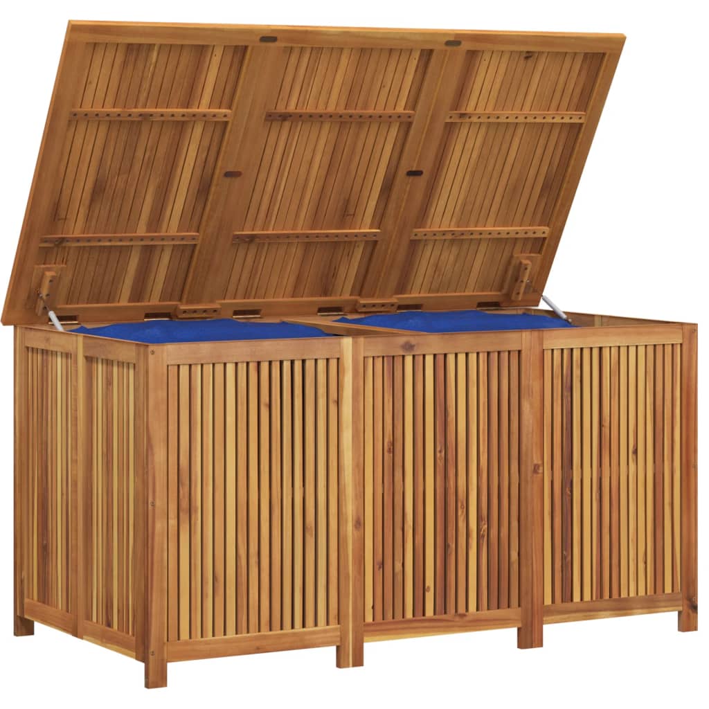 Solid Acacia Wood Garden Storage Box 150x80x75 cm