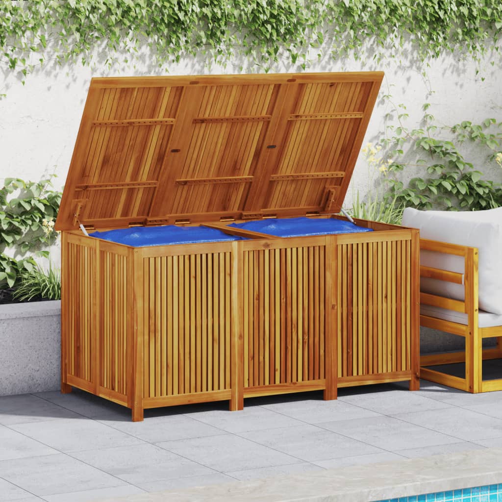 Solid Acacia Wood Garden Storage Box 150x80x75 cm