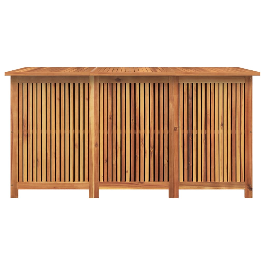 Solid Acacia Wood Garden Storage Box 150x80x75 cm