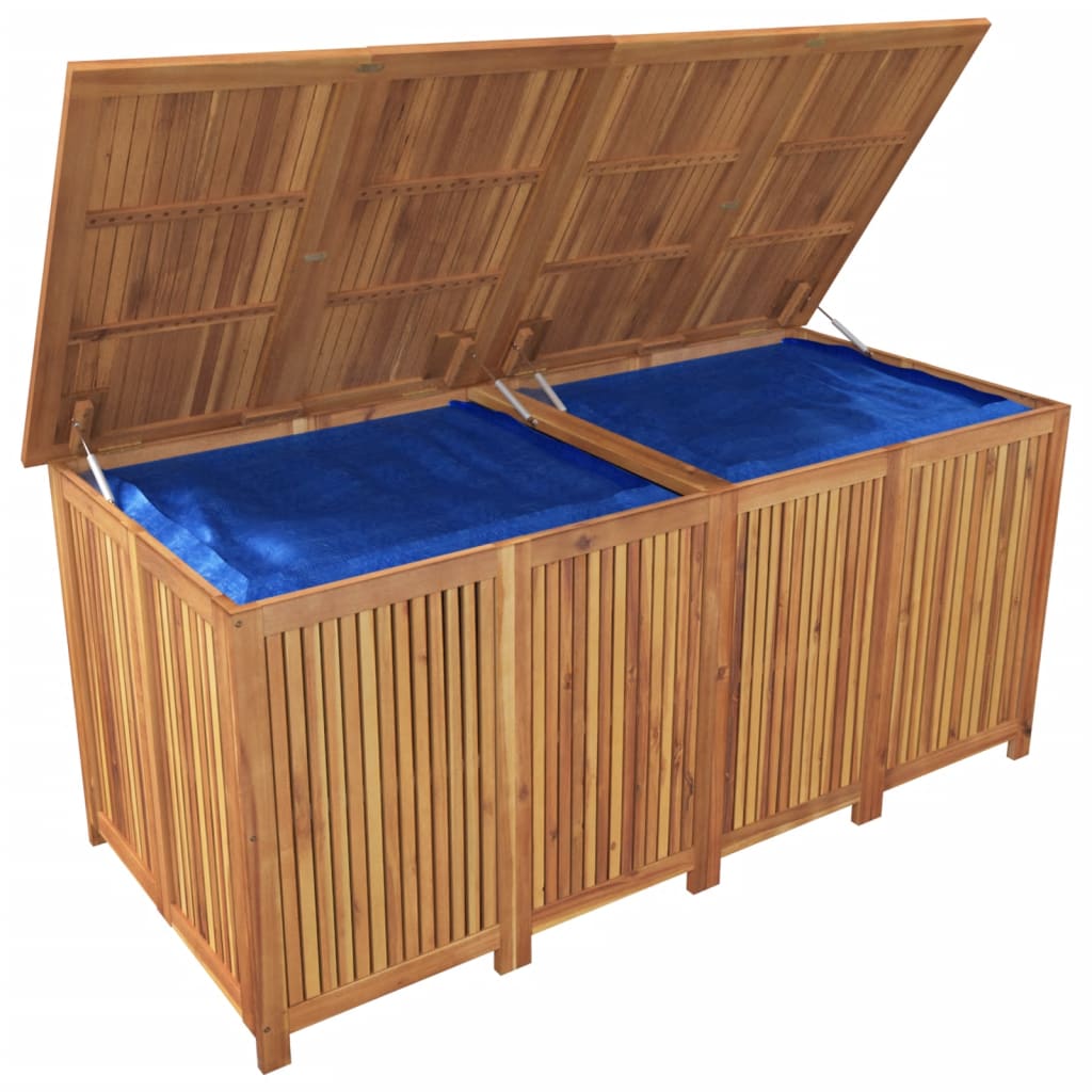 Solid Acacia Garden Storage Box 175x80x75 cm - Durable & Stylish