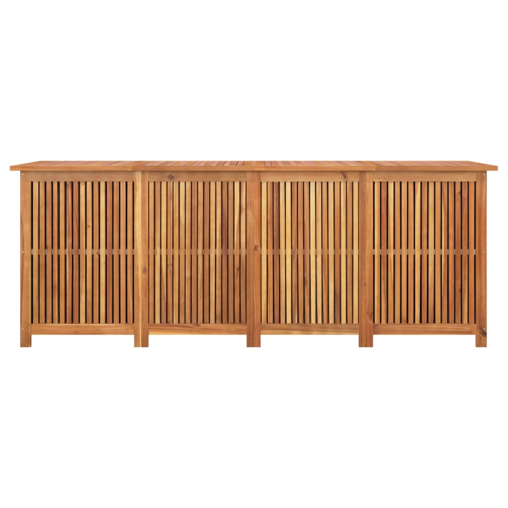 Large Solid Acacia Wood Garden Storage Box - 200x80x75 cm