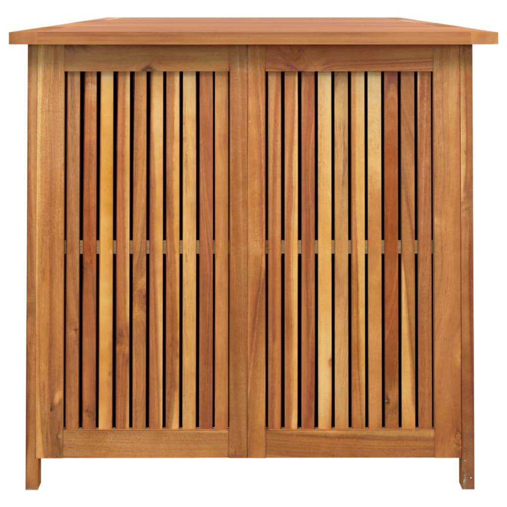 Large Solid Acacia Wood Garden Storage Box - 200x80x75 cm