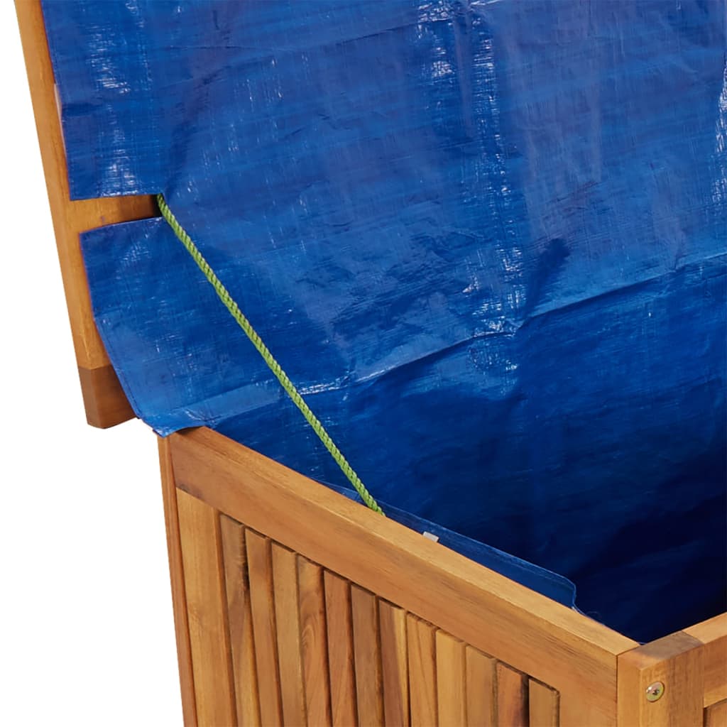 Mobile Garden Storage Box - 60x50x58 cm Solid Acacia Wood