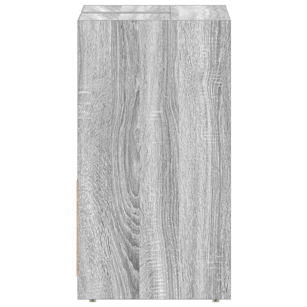 Sonoma Grey Bathroom Cabinet 60x33x61 cm - Engineered Wood