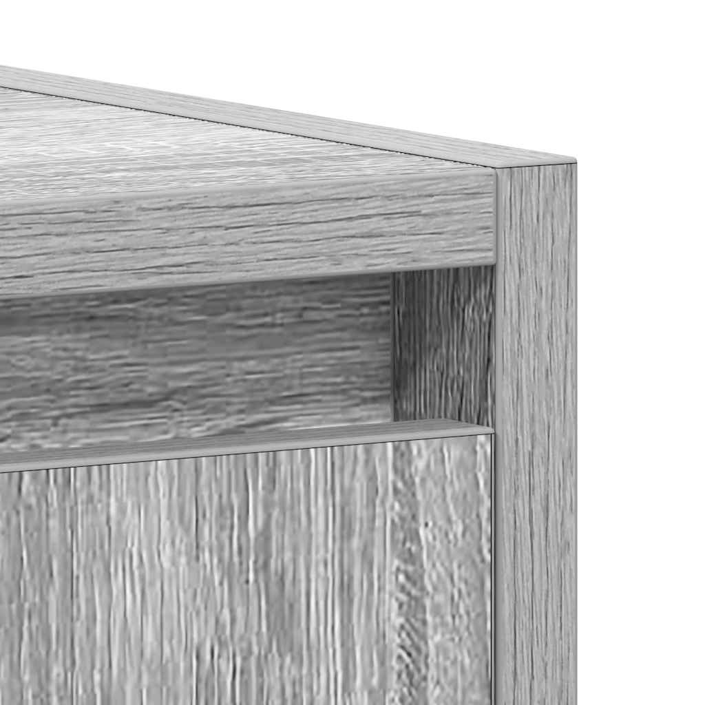 Sonoma Grey Bathroom Cabinet 60x33x61 cm - Engineered Wood