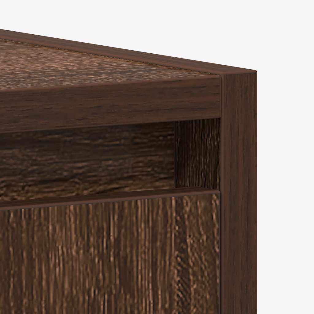 Brown Oak Bathroom Cabinet - Engineered Wood, 60x33x61cm