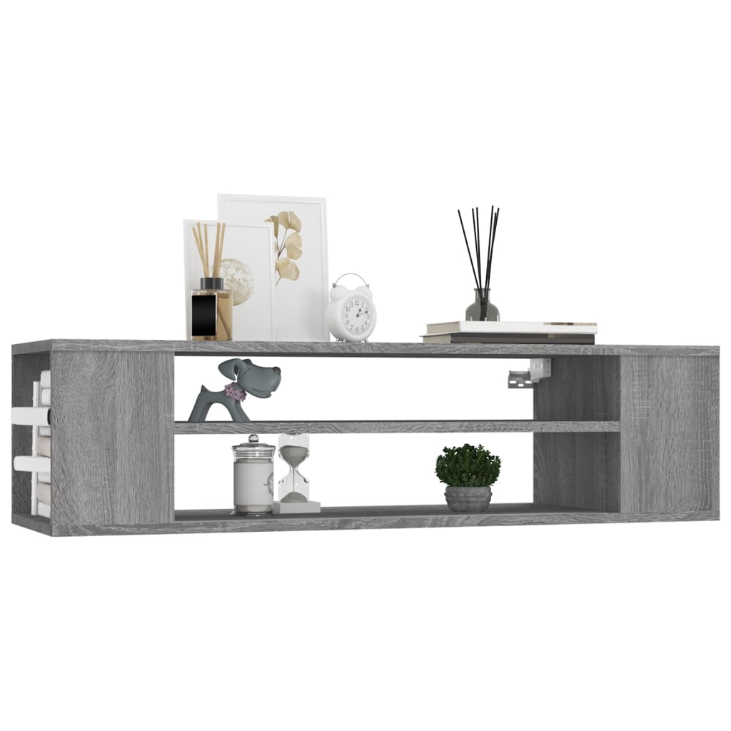 Hanging TV Cabinet Grey Sonoma 100x30x26.5 cm Engineered Wood